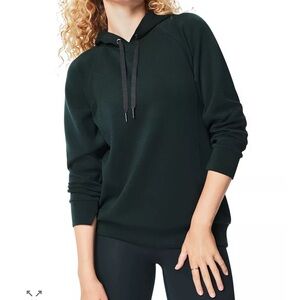 SPANX Women's Forest Green Pullover AirEssentials Hoodie size L